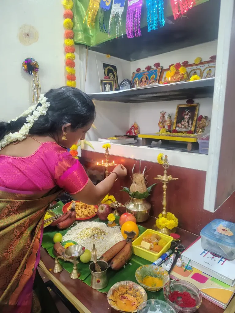 woman-preparing-puja-offerings-samarthana