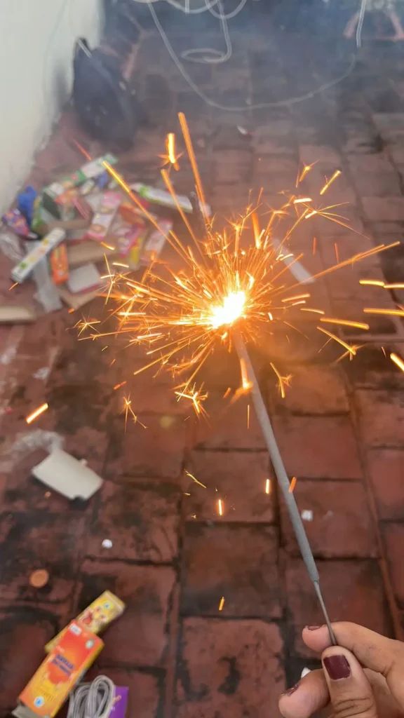 employees-lighting-ground-sparklers-samarthana