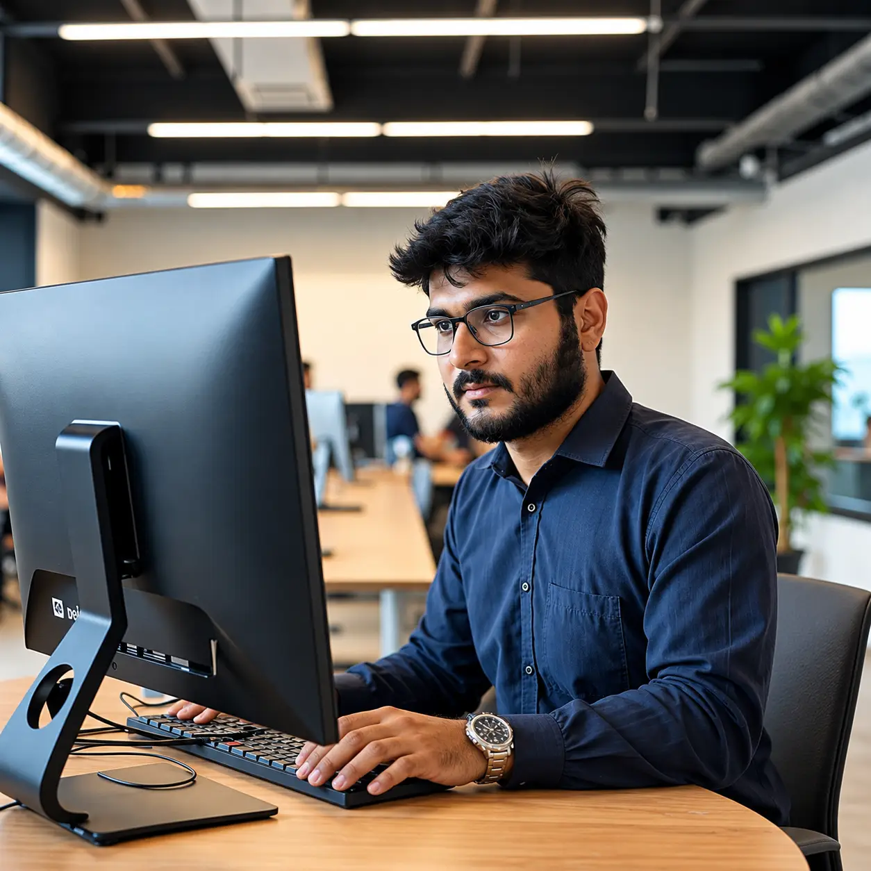 businessman-working-at-desktop-computer-samarthana-image