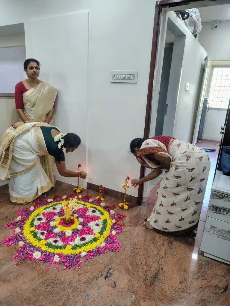 employees-arranging-onam-flower-decoration-samarthana