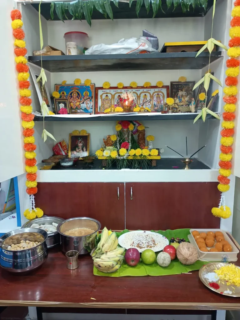 decorated-vinayagar-chathurthi-prayer-altar-samarthana